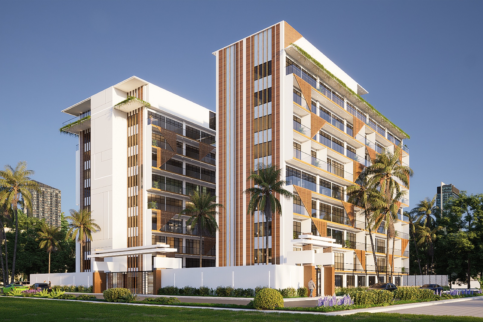 Corner view of the Labone Heights residences